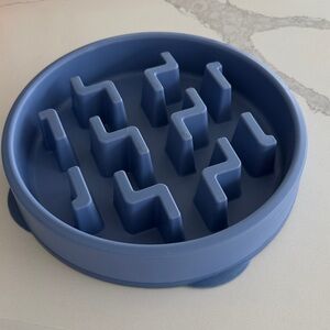 Outward Hound Slow Feeder Large  Dog Bowl in Blue